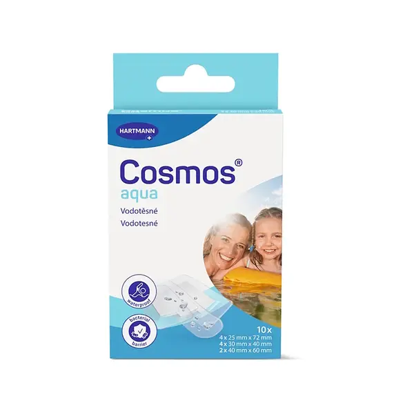 COSMOS Aqua náplast do vody 3 velikosti 10 kusů