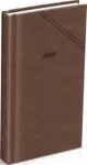 Diář 2026 D802 PU dark brown 90x170mm