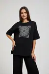Marisse Women's Blouse L-Ts-4407 Black