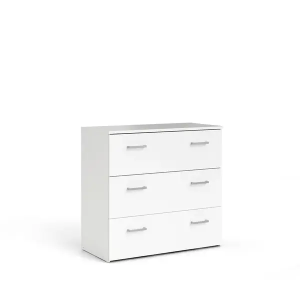 Livetastic KOMODA, bílá, 74,1/69,9/36 cm