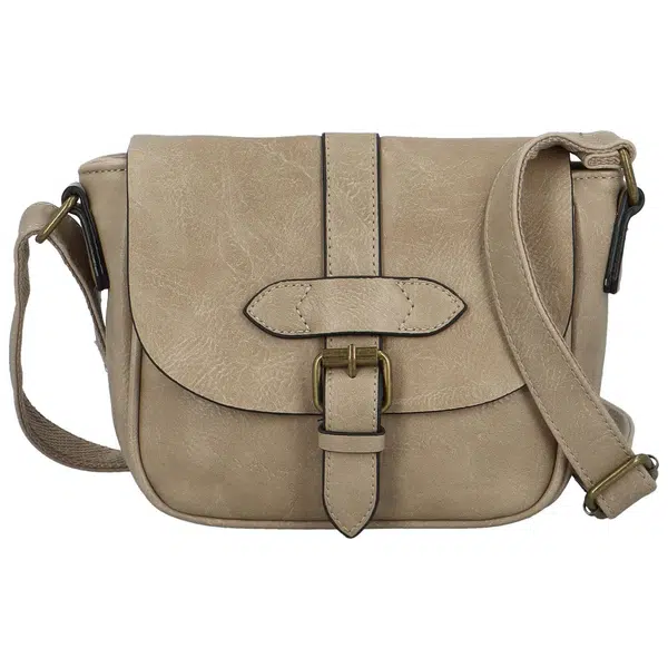 Dámska crossbody kabelka béžová - Paolo bags Safet