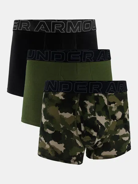 Pánské boxerky Under Armour M UA Perf Cotton Nov 3in-GRN - Pánské