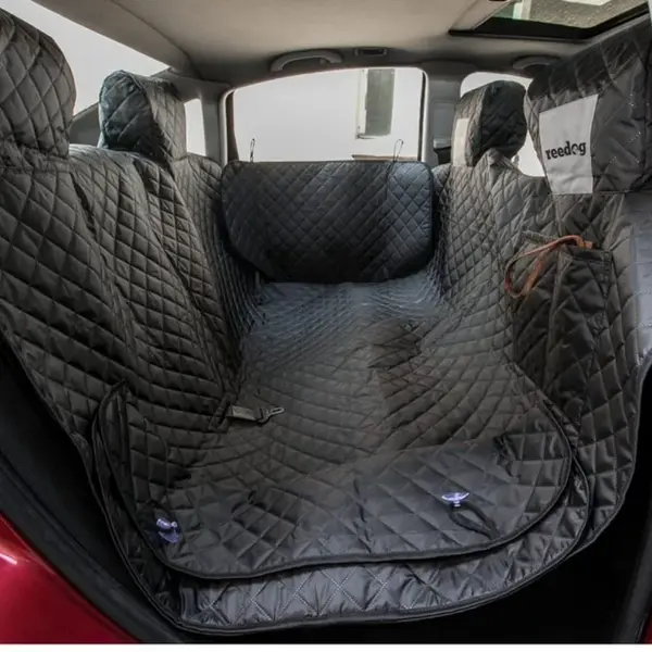 Reedog ochranný autopoťah pre psov s bokmi - čierny - XL