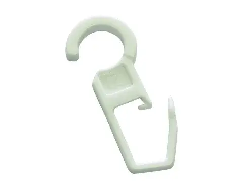 Háčiky na garnižu Gardinia, sada (10 ks), biela%