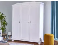 Šatníková skriňa Bastian, bielená borovica%