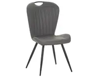 Jedálenská stolička Nottingham, šedá vintage optika kože%