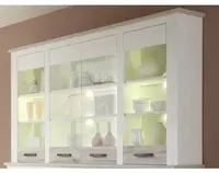 Nastavná vitrína Toronto, bielená pínia / pieskový dub%