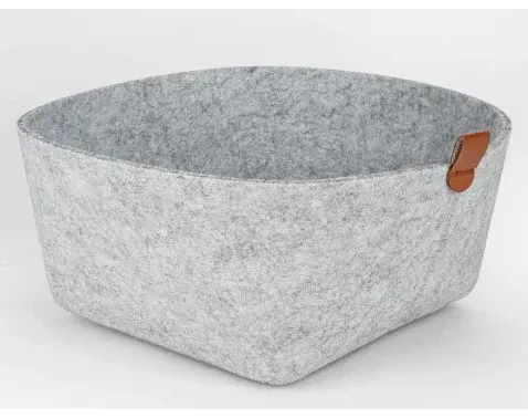 Úložný košík LifeStyle 22x22 cm, svetlošedá farba%