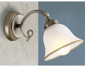 Nástenná lampa Odin, mosadz%