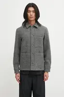 Vlněná bunda A.P.C. veste emile logo