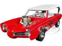 Monkeemobile Red with White Top and Interior "The Monkees" with Four Monkees Figure Cutouts "Silver Screen Machines" Series 1/18 Diecast Model Car by