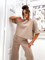 Resti Women's cotton set with flared pants