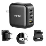 MINIX P3 100W Fast Charger 3*Type-C + 1*USB-A Ports for Traveling Universal Compatibility