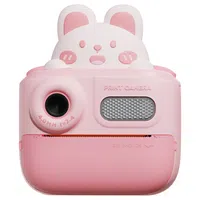 WOWKIDS K64 Kids Instant Print Camera 48MP Front & Rear Dual Cameras - Pink Rabbit