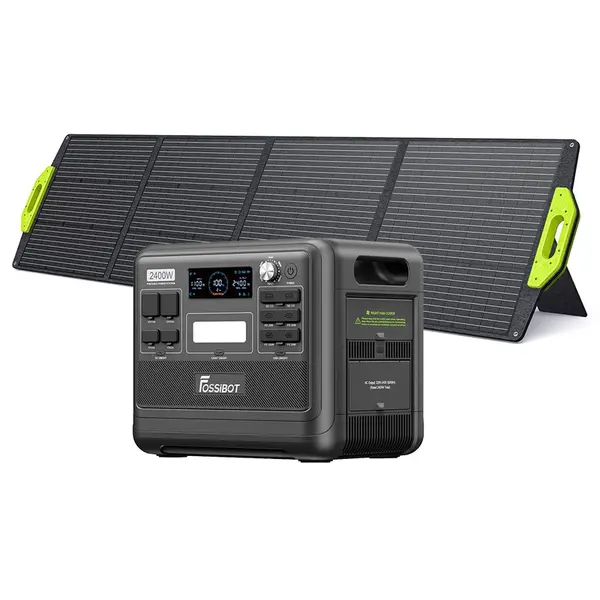 FOSSiBOT F2400 Portable Power Station + SP200 Solar Panel