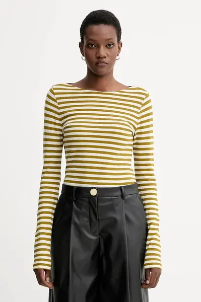 Bavlnené tričko s dlhým rukávom Marc O'Polo