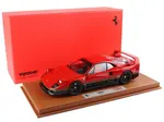 Ferrari F40 Red and Black with Gold Stripes with DISPLAY CASE Limited Edition to 102 pieces Worldwide 1/18 Diecast Model Car by BBR and Kyosho