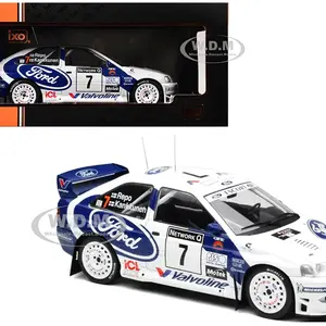 Ford Escort WRC 7 Juha Kankkunen - Juha Repo 2nd Place "RAC Rally" (1998) 1/18 Diecast Model Car by IXO Models