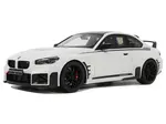 BMW M2 M White with Black Stripes 1/18 Model Car by GT Spirit