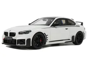 BMW M2 M White with Black Stripes 1/18 Model Car by GT Spirit