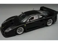 Ferrari F40 LM Black with Silver Enkei Rims "Press Version" (1996) "Mythos Series" Limited Edition to 40 pieces Worldwide 1/18 Model Car by Tecnomode