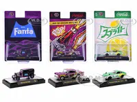 "Sodas" Set of 3 pieces Release 51 Limited Edition to 10000 pieces Worldwide 1/64 Diecast Model Cars by M2 Machines