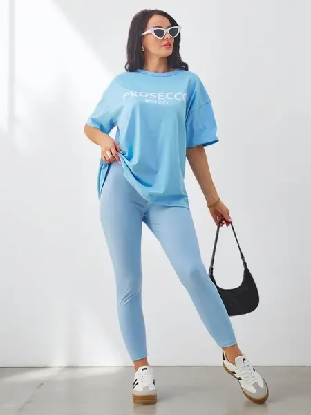 Resti Cotton women's set with short sleeves and leggings