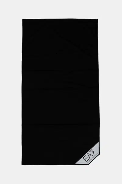 Tréninkový ručník EA7 Emporio Armani černá barva, AF12975.7X000028