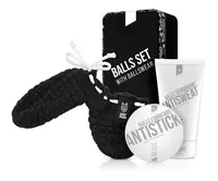 Dárková sada péče o intimní partie pro muže Angry Beards Balls Set With Ballswear + dárek zdarma