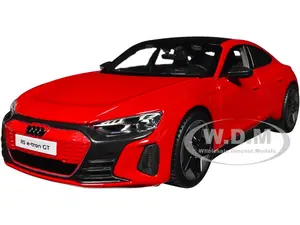 2022 Audi RS e-Tron GT Red with Black Top and Sunroof "Special Edition" Series 1/25 Diecast Model Car by Maisto