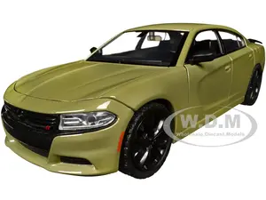 2023 Dodge Charger SXT Green Metallic "Timeless Legends" Series 1/24 Diecast Model Car by Motormax