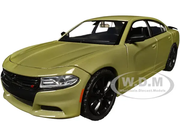 2023 Dodge Charger SXT Green Metallic "Timeless Legends" Series 1/24 Diecast Model Car by Motormax