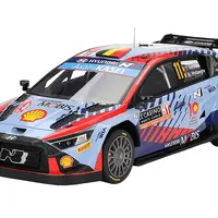 Hyundai i20 N Rally1 Hybrid 11 Thierry Neuville - Martijn Wydaeghe "Hyundai Shell Mobis WRT"  Winner WRC "Monte Carlo Rally" (2024) 1/18 Model Car by