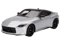 2023 Nissan Z Performance Brilliant Silver Metallic with Black Top 1/18 Model Car by Top Speed