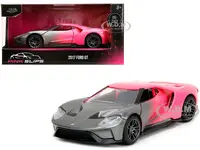 2017 Ford GT Gray Metallic and Pink Gradient "Pink Slips" Series 1/32 Diecast Model Car by Jada