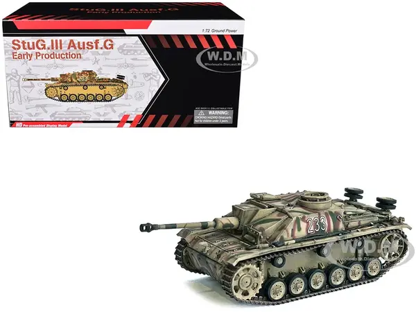 Germany StuG III Ausf. G "Early Production" Tank "233 Pz.Abt. 103 3.Pz.Gren. Div. Rome" (1943) "NEO Dragon Armor" Series 1/72 Plastic Model by Dragon