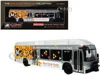 New Flyer Xcelsior XN40 Transit Bus "Los Angeles Metro - Warner Center Shuttle" Gray with Graphics "The Bus &amp; Motorcoach Collection" Limited Edit