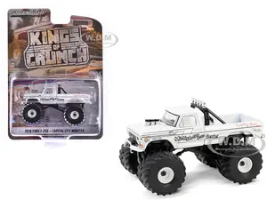 1978 Ford F-250 Monster Truck White "Capitol City Monster" "Kings of Crunch" Series 15 1/64 Diecast Model Car by Greenlight