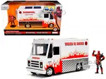 Deadpool Taco Truck with Deadpool Diecast Figurine "Marvel" Series 1/24 Diecast Model by Jada