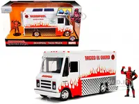 Deadpool Taco Truck with Deadpool Diecast Figurine "Marvel" Series 1/24 Diecast Model by Jada
