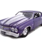 1970 Chevrolet Chevelle SS 454 Purple Pro Street 1/24 Diecast Car Model by Unique Replicas