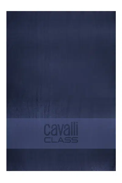 CAVALLI CLASS MEN'S BEACH TOWEL BLUE