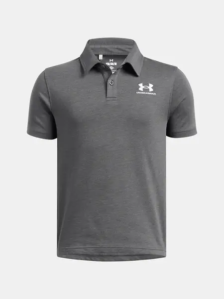 Boys' T-shirt Under Armour UA B Icon Polo-GRY - Boys