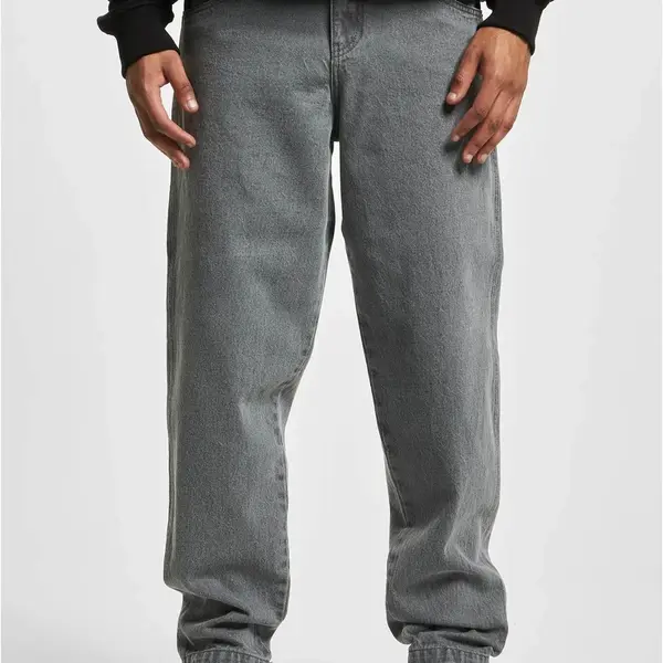 DEF Tapered Loose Fit Denim šedá sepraná