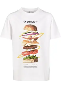 Kids A Burger Tee bílé