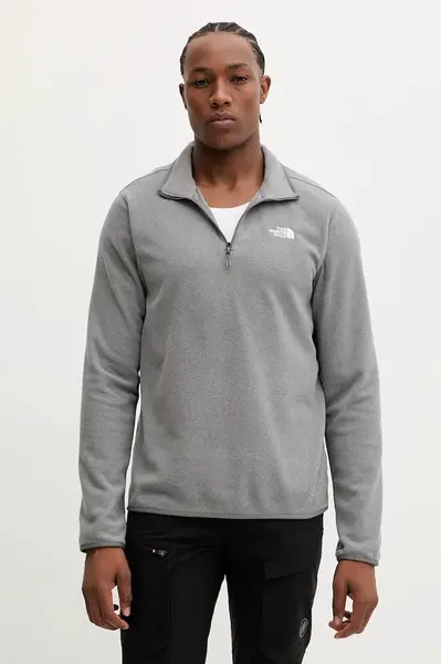 Outdoorová mikina The North Face pánská, šedá barva, hladká, NF0A8D0QCQI1