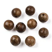 Natural Wenge Wood Beads