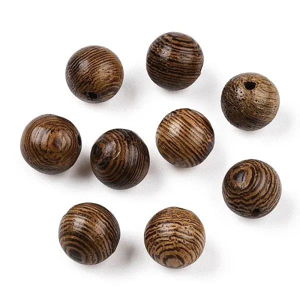 Natural Wenge Wood Beads
