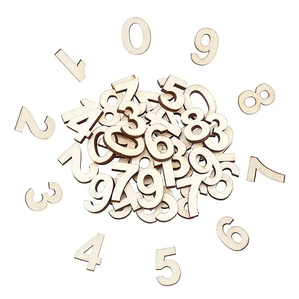 80Pcs 8 Set Wood Cabochons