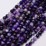Natural Striped Agate/Banded Agate Beads Strands